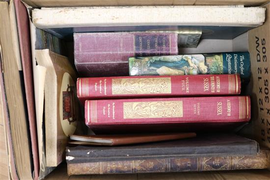 A quantity of books relating to History of Art, Van Gogh, Augustus Hare Pottery, etc. and two boxes of books
